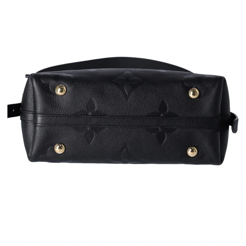 Louis Vuitton Carryall Zip NM PM Hobo M46288 Noir Monogram Empreinte + Pouch